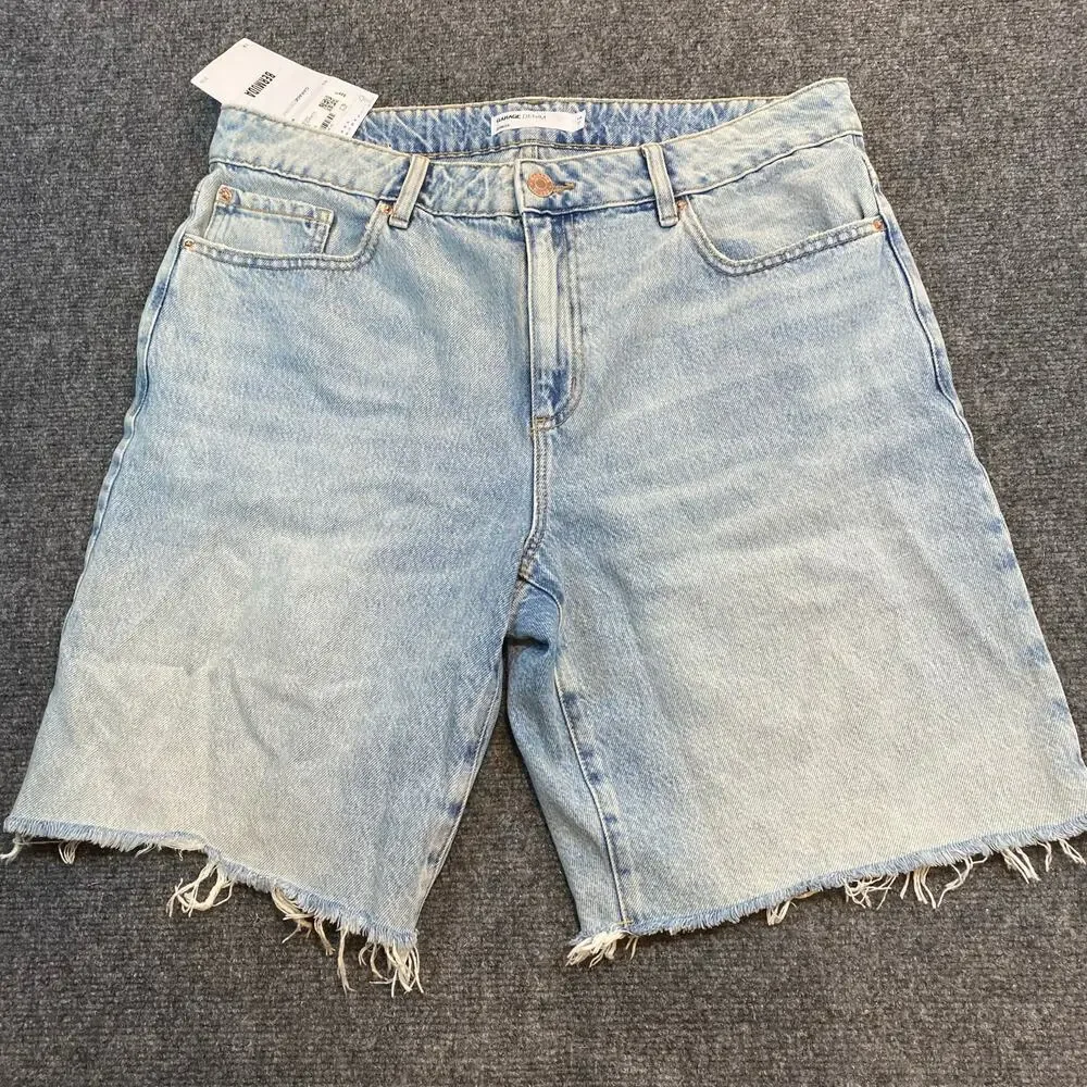 Brand New Garage Denim Women's Size 13/31 Bermuda Denim Jean Niko Blue - Picture 1 of 6